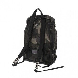 Prada Khaki Camouflage Nylon Green Backpack Daypack